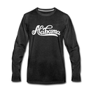 Alabama Long Sleeve T-Shirt - Hand Lettered Unisex Alabama Long Sleeve Shirt - charcoal gray