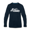 Alabama Long Sleeve T-Shirt - Hand Lettered Unisex Alabama Long Sleeve Shirt - deep navy