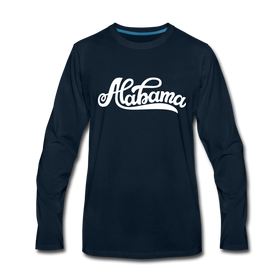 Alabama Long Sleeve T-Shirt - Hand Lettered Unisex Alabama Long Sleeve Shirt