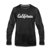 California Long Sleeve T-Shirt - Hand Lettered Unisex California Long Sleeve Shirt - charcoal gray
