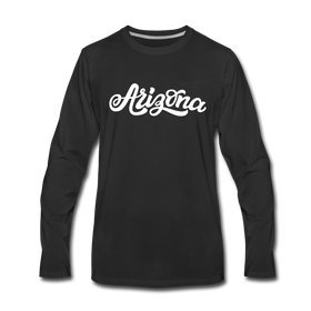 Arizona Long Sleeve T-Shirt - Hand Lettered Unisex Arizona Long Sleeve Shirt - black