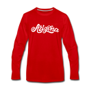 Arizona Long Sleeve T-Shirt - Hand Lettered Unisex Arizona Long Sleeve Shirt - red