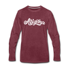 Arizona Long Sleeve T-Shirt - Hand Lettered Unisex Arizona Long Sleeve Shirt - heather burgundy