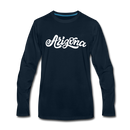 Arizona Long Sleeve T-Shirt - Hand Lettered Unisex Arizona Long Sleeve Shirt - deep navy