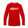 Arkansas Long Sleeve T-Shirt - Hand Lettered Unisex Arkansas Long Sleeve Shirt - red