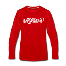 Arkansas Long Sleeve T-Shirt - Hand Lettered Unisex Arkansas Long Sleeve Shirt - red