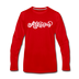 Arkansas Long Sleeve T-Shirt - Hand Lettered Unisex Arkansas Long Sleeve Shirt - red