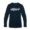 Arkansas Long Sleeve T-Shirt - Hand Lettered Unisex Arkansas Long Sleeve Shirt - deep navy