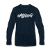 Arkansas Long Sleeve T-Shirt - Hand Lettered Unisex Arkansas Long Sleeve Shirt - deep navy