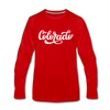Colorado Long Sleeve T-Shirt - Hand Lettered Unisex Colorado Long Sleeve Shirt - red