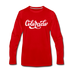 Colorado Long Sleeve T-Shirt - Hand Lettered Unisex Colorado Long Sleeve Shirt - red