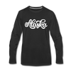 Alaska Long Sleeve T-Shirt - Hand Lettered Unisex Alaska Long Sleeve Shirt - black