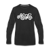 Alaska Long Sleeve T-Shirt - Hand Lettered Unisex Alaska Long Sleeve Shirt - black