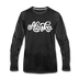 Alaska Long Sleeve T-Shirt - Hand Lettered Unisex Alaska Long Sleeve Shirt - charcoal gray