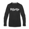 Delaware Long Sleeve T-Shirt - Hand Lettered Unisex Delaware Long Sleeve Shirt - black
