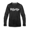Delaware Long Sleeve T-Shirt - Hand Lettered Unisex Delaware Long Sleeve Shirt - charcoal gray