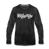 Delaware Long Sleeve T-Shirt - Hand Lettered Unisex Delaware Long Sleeve Shirt - charcoal gray