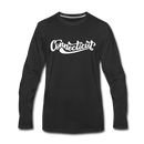 Connecticut Long Sleeve T-Shirt - Hand Lettered Unisex Connecticut Long Sleeve Shirt - black