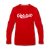 Connecticut Long Sleeve T-Shirt - Hand Lettered Unisex Connecticut Long Sleeve Shirt - red