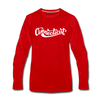 Connecticut Long Sleeve T-Shirt - Hand Lettered Unisex Connecticut Long Sleeve Shirt - red