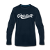 Connecticut Long Sleeve T-Shirt - Hand Lettered Unisex Connecticut Long Sleeve Shirt - deep navy