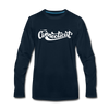 Connecticut Long Sleeve T-Shirt - Hand Lettered Unisex Connecticut Long Sleeve Shirt - deep navy