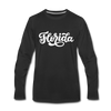 Florida Long Sleeve T-Shirt - Hand Lettered Unisex Florida Long Sleeve Shirt - black