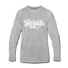 Florida Long Sleeve T-Shirt - Hand Lettered Unisex Florida Long Sleeve Shirt - heather gray