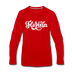 Florida Long Sleeve T-Shirt - Hand Lettered Unisex Florida Long Sleeve Shirt - red