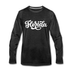 Florida Long Sleeve T-Shirt - Hand Lettered Unisex Florida Long Sleeve Shirt - charcoal gray