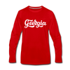 Georgia Long Sleeve T-Shirt - Hand Lettered Unisex Georgia Long Sleeve Shirt