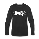 Hawaii Long Sleeve T-Shirt - Hand Lettered Unisex Hawaii Long Sleeve Shirt - black