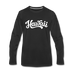 Hawaii Long Sleeve T-Shirt - Hand Lettered Unisex Hawaii Long Sleeve Shirt - black