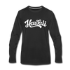 Hawaii Long Sleeve T-Shirt - Hand Lettered Unisex Hawaii Long Sleeve Shirt - black