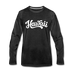 Hawaii Long Sleeve T-Shirt - Hand Lettered Unisex Hawaii Long Sleeve Shirt - charcoal gray
