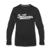 Indiana Long Sleeve T-Shirt - Hand Lettered Unisex Indiana Long Sleeve Shirt - black