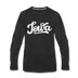 Iowa Long Sleeve T-Shirt - Hand Lettered Unisex Iowa Long Sleeve Shirt - black
