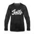 Iowa Long Sleeve T-Shirt - Hand Lettered Unisex Iowa Long Sleeve Shirt - charcoal gray