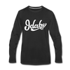 Idaho Long Sleeve T-Shirt - Hand Lettered Unisex Idaho Long Sleeve Shirt - black