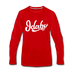 Idaho Long Sleeve T-Shirt - Hand Lettered Unisex Idaho Long Sleeve Shirt - red