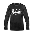 Idaho Long Sleeve T-Shirt - Hand Lettered Unisex Idaho Long Sleeve Shirt - charcoal gray