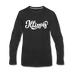 Illinois Long Sleeve T-Shirt - Hand Lettered Unisex Illinois Long Sleeve Shirt - black