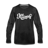 Illinois Long Sleeve T-Shirt - Hand Lettered Unisex Illinois Long Sleeve Shirt - charcoal gray