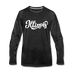 Illinois Long Sleeve T-Shirt - Hand Lettered Unisex Illinois Long Sleeve Shirt - charcoal gray