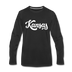Kansas Long Sleeve T-Shirt - Hand Lettered Unisex Kansas Long Sleeve Shirt - black