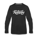 Kentucky Long Sleeve T-Shirt - Hand Lettered Unisex Kentucky Long Sleeve Shirt - black