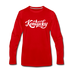 Kentucky Long Sleeve T-Shirt - Hand Lettered Unisex Kentucky Long Sleeve Shirt - red