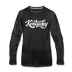 Kentucky Long Sleeve T-Shirt - Hand Lettered Unisex Kentucky Long Sleeve Shirt - charcoal gray