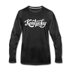 Kentucky Long Sleeve T-Shirt - Hand Lettered Unisex Kentucky Long Sleeve Shirt - charcoal gray