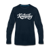 Kentucky Long Sleeve T-Shirt - Hand Lettered Unisex Kentucky Long Sleeve Shirt - deep navy